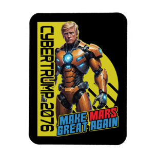 Trump 2076 Martian-Präsidentschaftskampagne Magnet