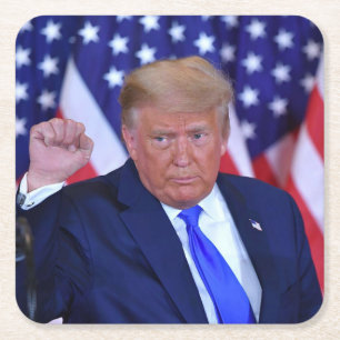 Trump 224 nimmt Amerika zurück Rechteckiger Pappuntersetzer