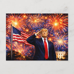 Trump 250-Jahres-Feier 4. Juli USA Exzellenz Postkarte