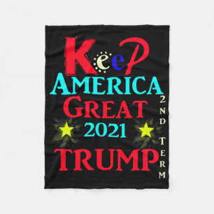 Trump 2. Amtszeit Amerika großartig halten' Fleecedecke