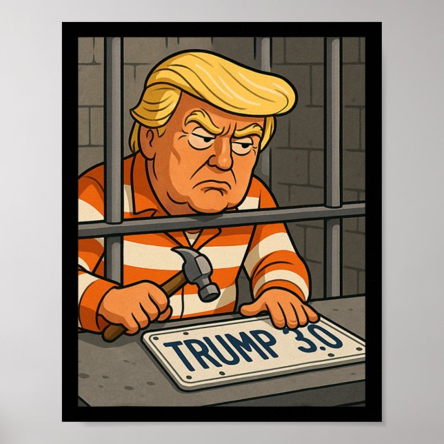 Trump 3.0 License Plate Designer 1 Poster (Vorne)