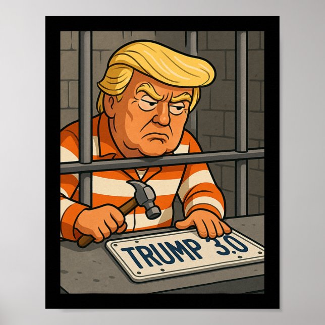 Trump 3.0 License Plate Designer Poster (Vorne)