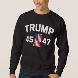 Trump 45 47 2024 Präsident Sweatshirt