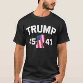 Trump 45 47 2024 Präsident T-Shirt