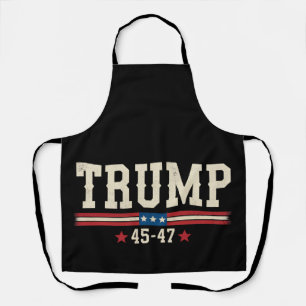 Trump 45 47 American USA Flag Retro Vintag Schürze