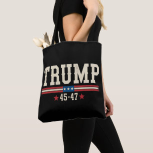 Trump 45 47 Amerikanische USA-Flagge Retro Vintage