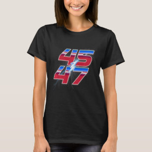 Trump 45 47 Election Sieger Racing Logo Style T-Shirt