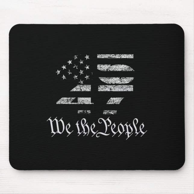 Trump 45-47 Flag 2024 Präsidentschaftswahl Mousepad (Vorne)