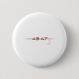 Trump 45 47 Futuristisches Design für Retro Button