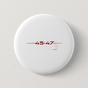 Trump 45 47 Futuristisches Design für Retro Button