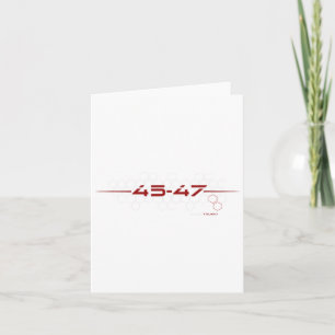 Trump 45 47 Futuristisches Design für Retro Karte