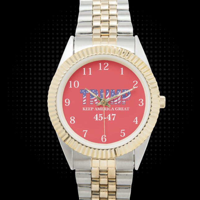 Trump 45-47 Geschenk Armbanduhr (Von Creator hochgeladen)