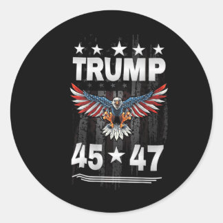 Trump 45 47 (hinten) runder aufkleber