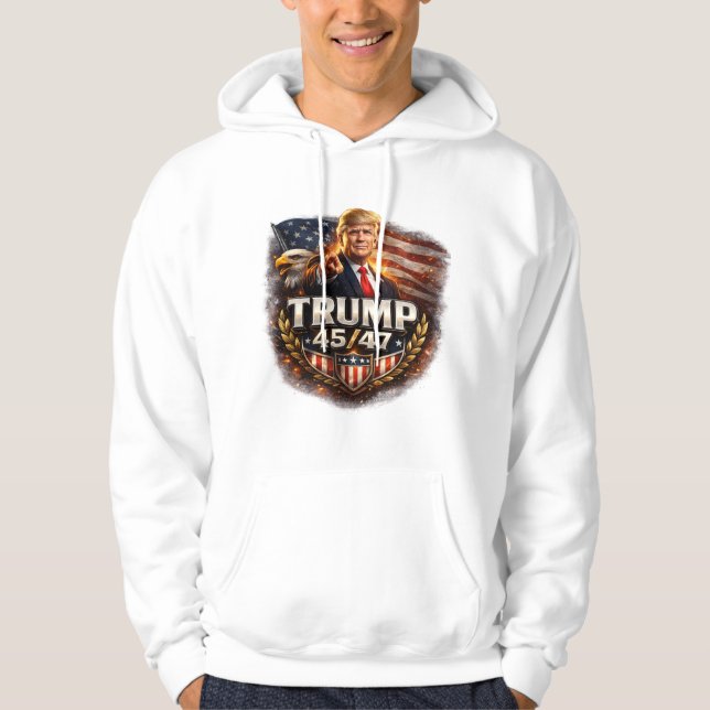 Trump 45/47 Kapuzenpullover Hoodie (Vorderseite)