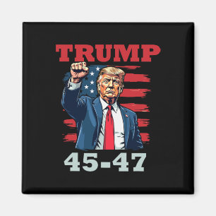 Trump 45-47 kühne Präsidentschaftsgestaltung für T Magnet