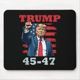 Trump 45-47 kühne Präsidentschaftsgestaltung für T Mousepad