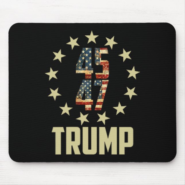 Trump 45 47 Mega Potus Mousepad (Vorne)
