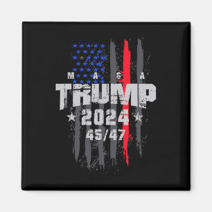 Trump 45-47 Mega US-Flagge 2025 Präsidentschaftswa Magnet