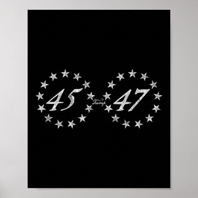 Trump 45 47 poster (Vorne)