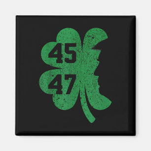 Trump 45 47 Präsident St. Patricks Day Shamrock Lu Magnet