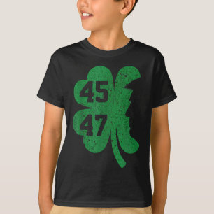 Trump 45 47 Präsident St. Patricks Day Shamrock Lu T-Shirt