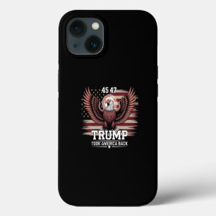 Trump 45. 47. Präsidentenflagge 2025 Adler Amerika iPhone 13 Hülle
