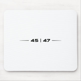 Trump 45 47 Trump Retro Futuristic Design Mousepad