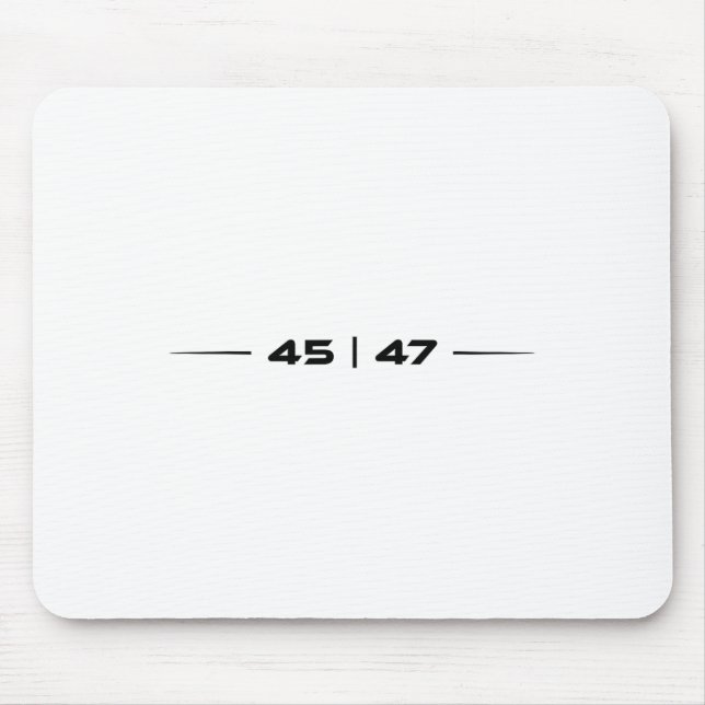 Trump 45 47 Trump Retro Futuristic Design Mousepad (Vorne)