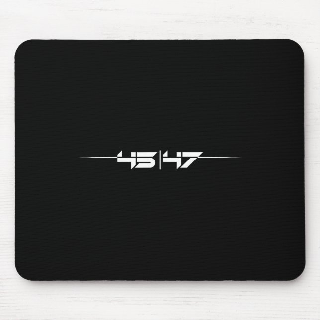 Trump 45 47 Trump Retro Futuristic Mousepad (Vorne)