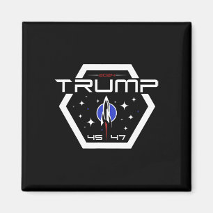 Trump 45 47 Trump Retro Futuristisches Design Magnet
