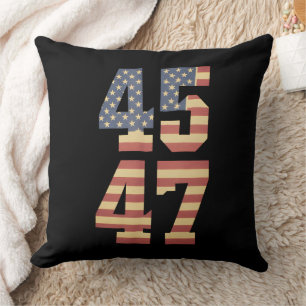 Trump 45 47 Vintag America Flag Kissen