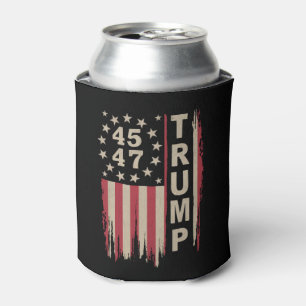 Trump 45 47 Vintag Retro America Flag Dosenkühler