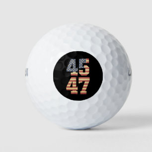 Trump 45 47 Vintage Amerika USA Flagge Golfball
