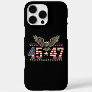 Trump 45 47 Vintage Amerikanische USA Adler Fahne iPhone 16 Pro Max Hülle