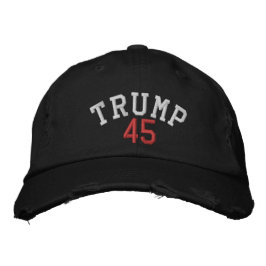 TRUMP 45 CHINO TWILL CAP BESTICKTE BASEBALLKAPPE