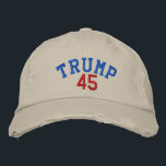 TRUMP 45 gestörte Chino Twill Cap - Stone Bestickte Kappe<br><div class="desc">TRUMP 45 DISTRESSED CHINO TWILL GAP - STEIN. WER SPORTIERT NOCH 45'S BALL CAPS?</div>