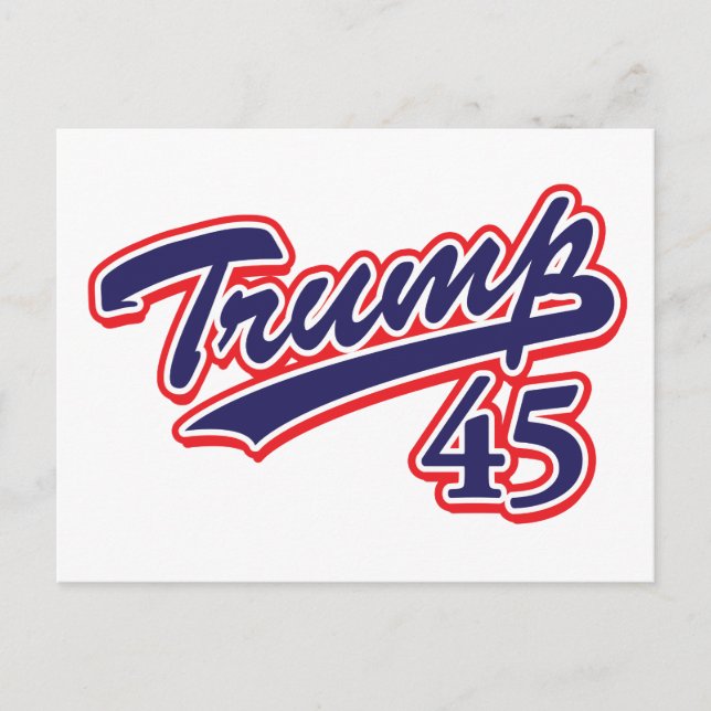 Trump 45! postkarte (Vorderseite)