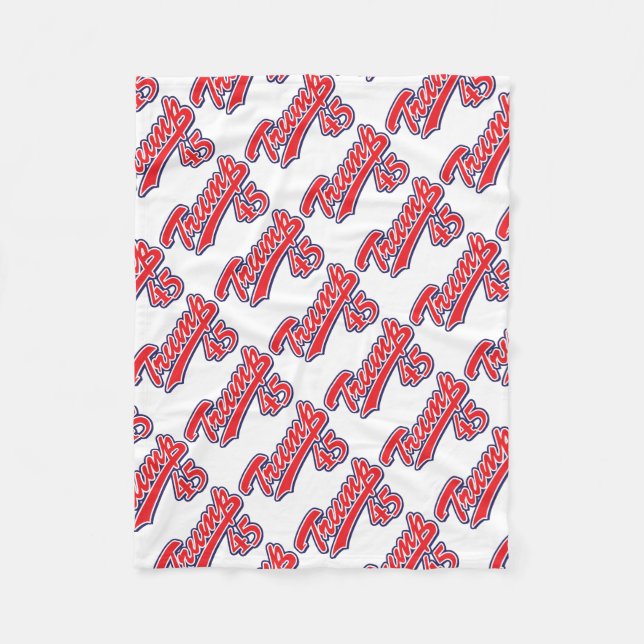 Trump-45-RED Fleecedecke (Vorderseite)