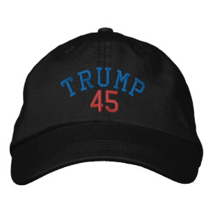 TRUMP 45 SCHWARZE GAP BESTICKTE BASEBALLKAPPE