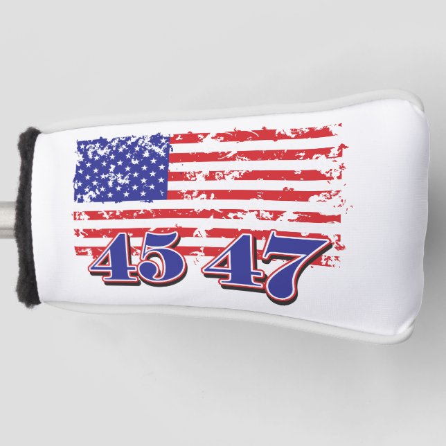 Trump 45 und 47 golf headcover (Vorderseite)
