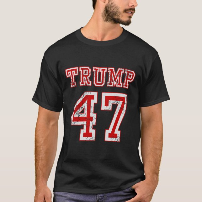Trump 47 2024 Wahl Republikanische konservative Mä T-Shirt (Vorderseite)