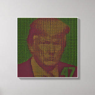 Trump 47 Block 879613 Leinwandkunst - Feiern Sie 4 Leinwanddruck