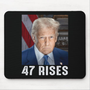 Trump 47 Erhebt sich Inaugurationsfoto von Donald Mousepad