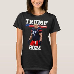 Trump 47 Football Jersey 2024 US-Flagge Trump Vanc T-Shirt