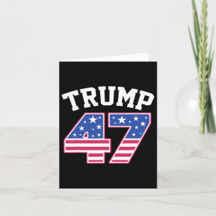 Trump 47 Präsident Elect US America Einweihung Karte