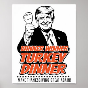 Trump 47. Präsident Erntedank Gewinner Türkei Di Poster
