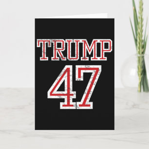 Trump 47 Präsident Team Footbyll Trikot Stil 2025 Karte