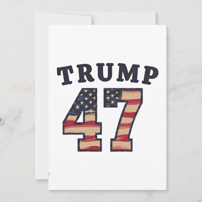 Trump 47 Proud Maga American Inauguration Day Einladung (Vorderseite)