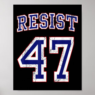 Trump 47 Retro bedrückte Grafik Poster