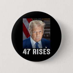 Trump 47 steigt Inaugurationsfoto von Donald Trump Button